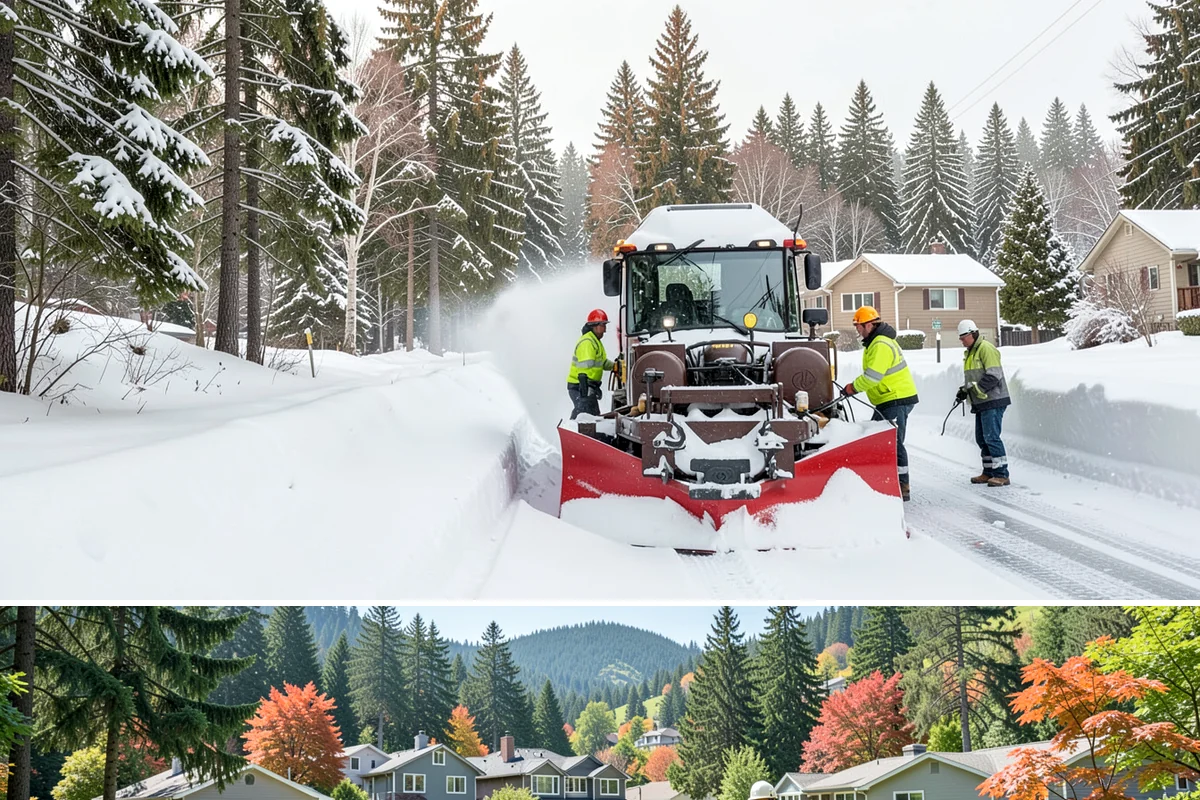 Assisted Living Snow Removal in Fircrest, Pierce County, WA - Assisted living coverage is essential throughout winter, especially during snow events from December through February.