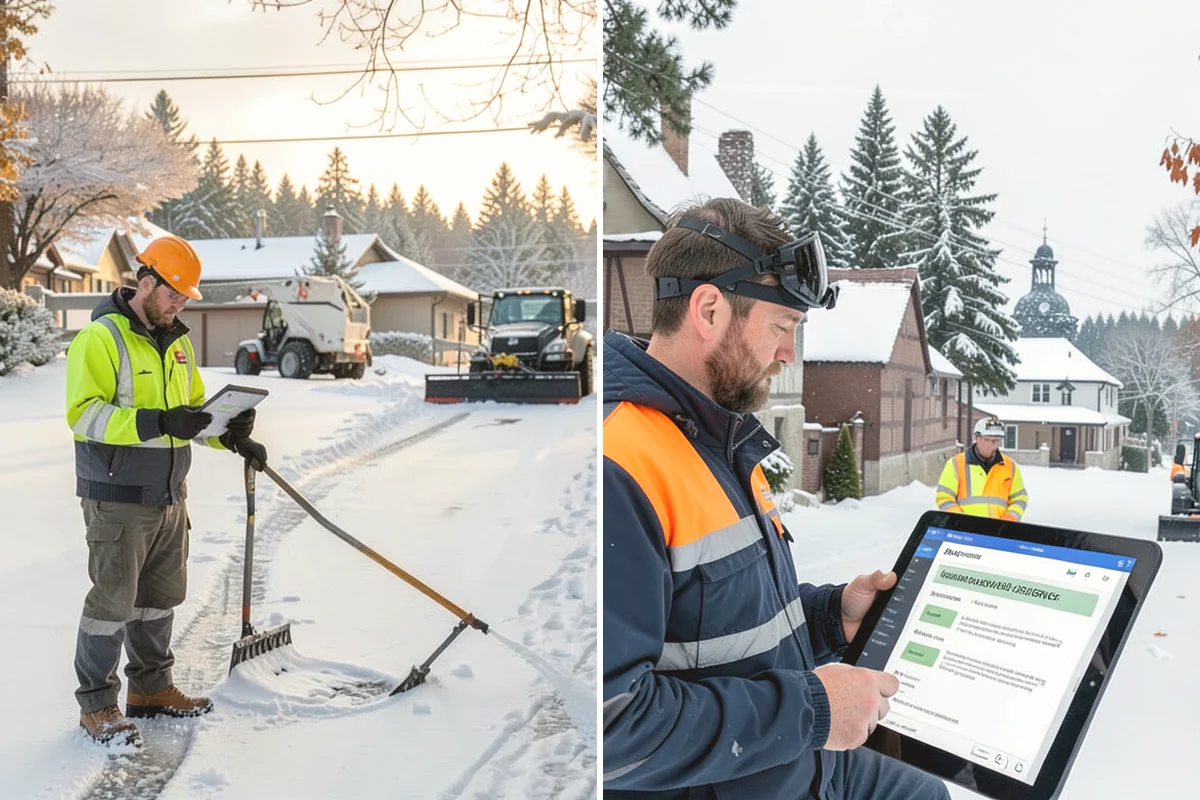Assisted Living Snow Removal in Issaquah, King County, WA - Map resident paths, entries, ramps, and vehicle routes