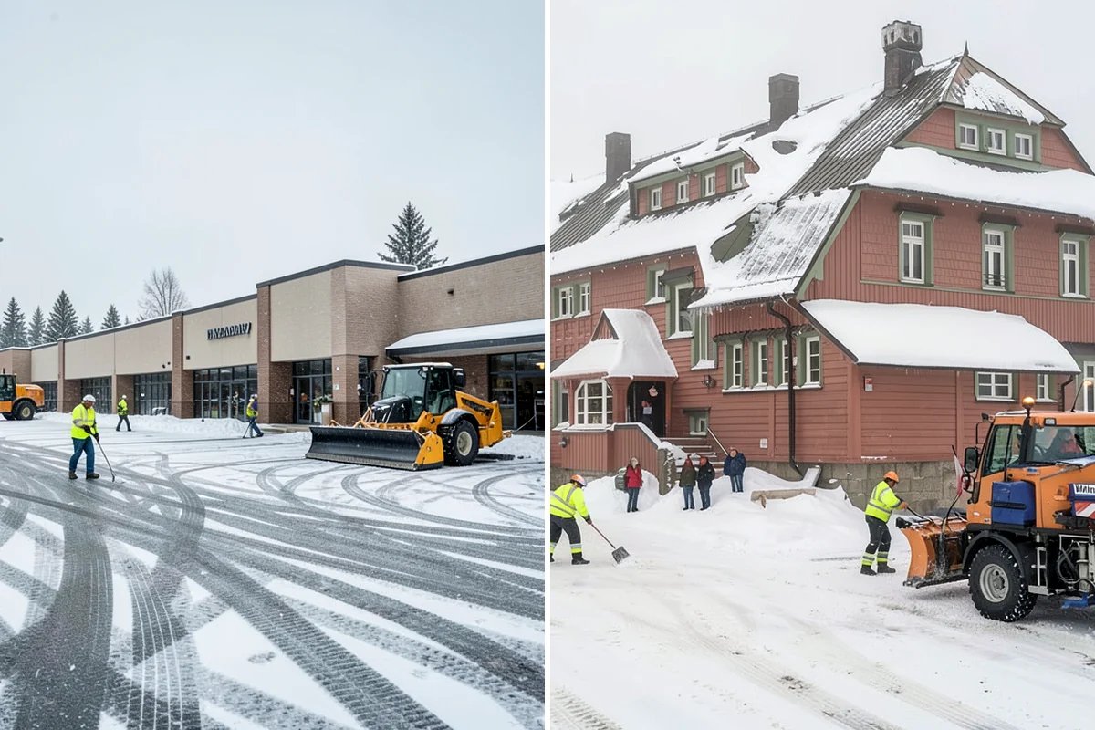 Assisted Living Snow Removal in Kenmore, King County, WA - Map resident paths, entries, ramps, and vehicle routes