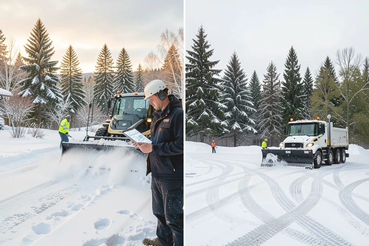Assisted Living Snow Removal in La Conner, Skagit County, WA - Map resident paths, entries, ramps, and vehicle routes