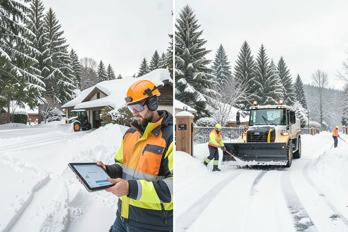 Assisted Living Snow Removal in Lake Stevens, Snohomish County, WA - Map resident paths, entries, ramps, and vehicle routes