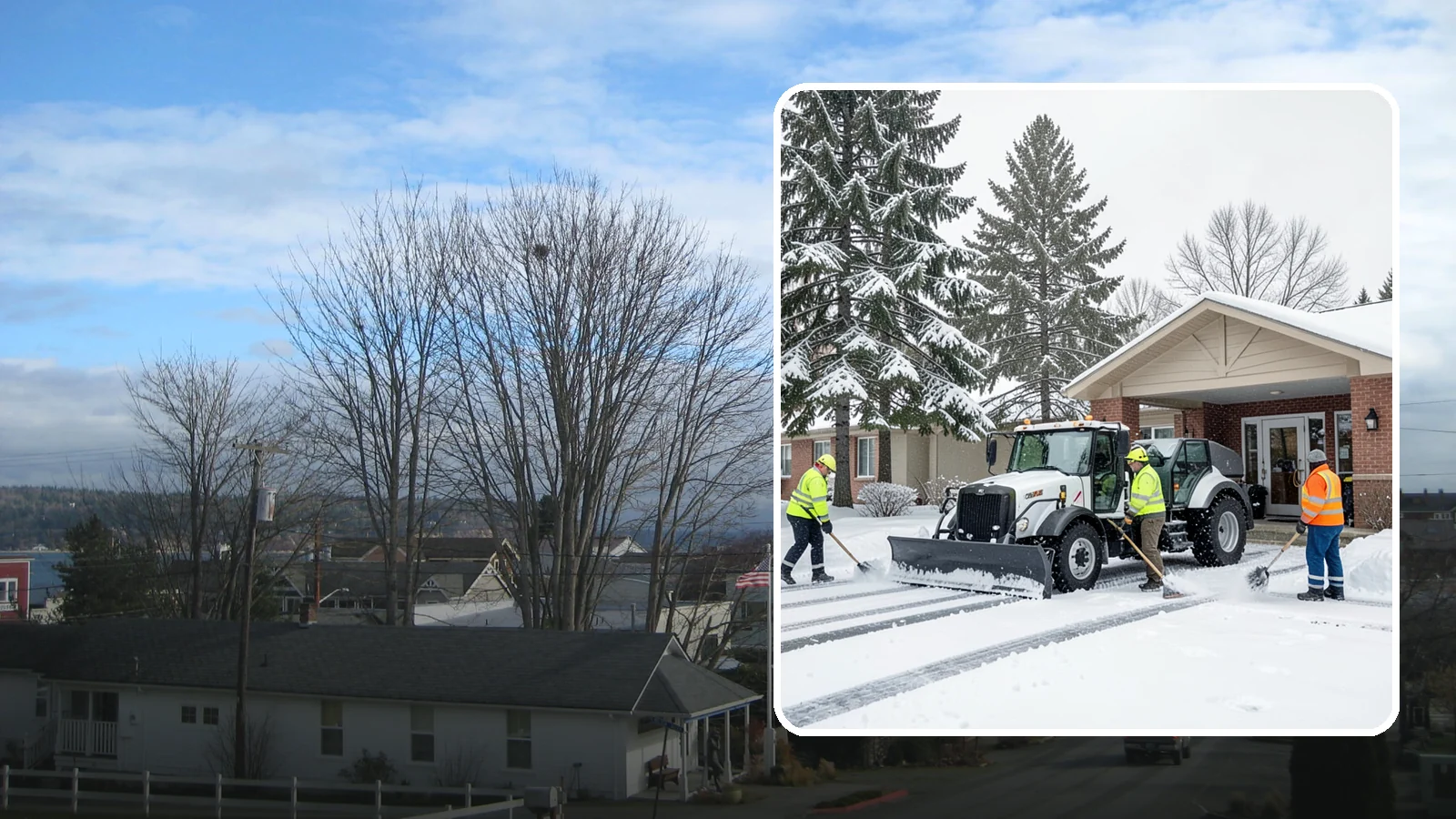 Assisted Living Snow Removal in Langley, Island County, WA - We keep assisted living facilities clear so residents, staff, and medical vehicles move safely in any weather.