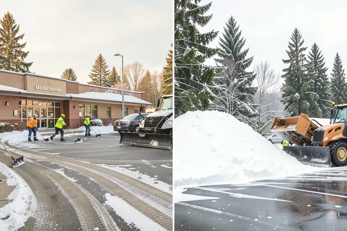 Assisted Living Snow Removal in Mercer Island, King County, WA - Map resident paths, entries, ramps, and vehicle routes