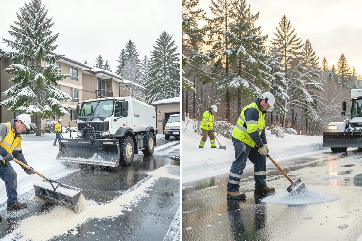 Assisted Living Snow Removal in Mill Creek, Snohomish County, WA - Map resident paths, entries, ramps, and vehicle routes