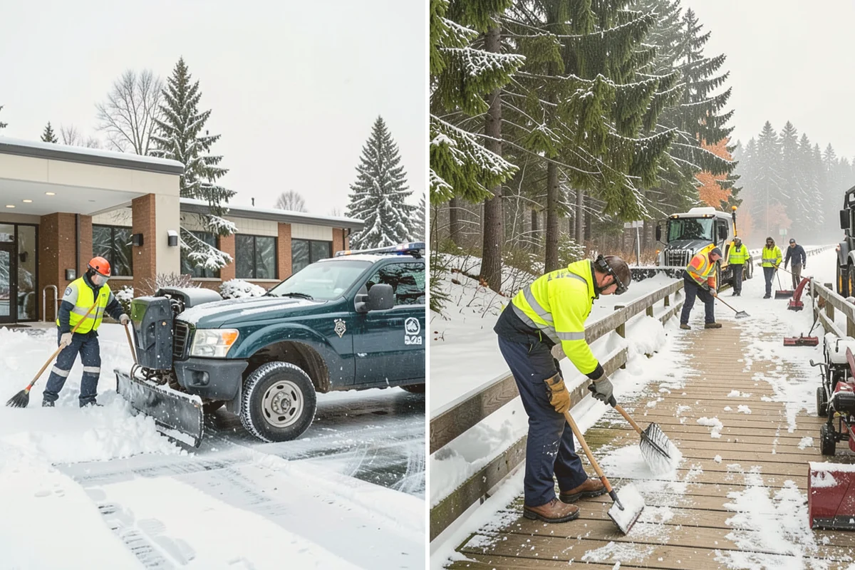 Assisted Living Snow Removal in Milton, King County, WA - Map resident paths, entries, ramps, and vehicle routes