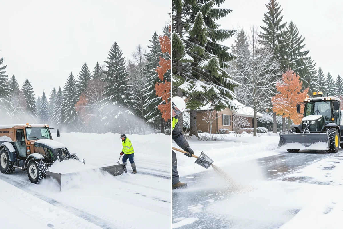 Assisted Living Snow Removal in Monroe, Snohomish County, WA - Map resident paths, entries, ramps, and vehicle routes