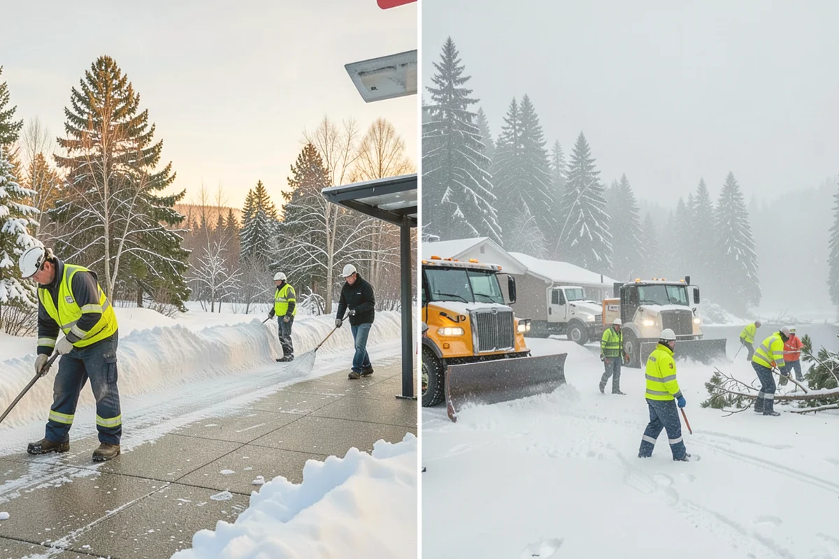 Assisted Living Snow Removal in Newcastle, King County, WA - Map resident paths, entries, ramps, and vehicle routes