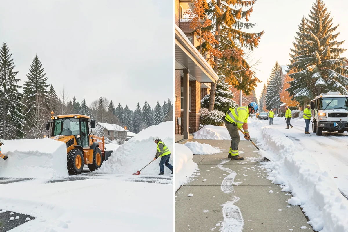 Assisted Living Snow Removal in Orting, Pierce County, WA - Map resident paths, entries, ramps, and vehicle routes