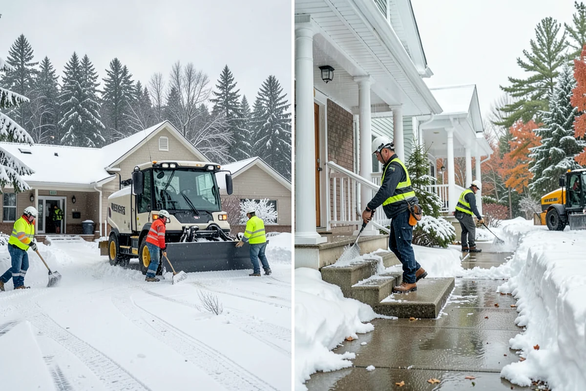 Assisted Living Snow Removal in Sedro-Woolley, Skagit County, WA - Map resident paths, entries, ramps, and vehicle routes