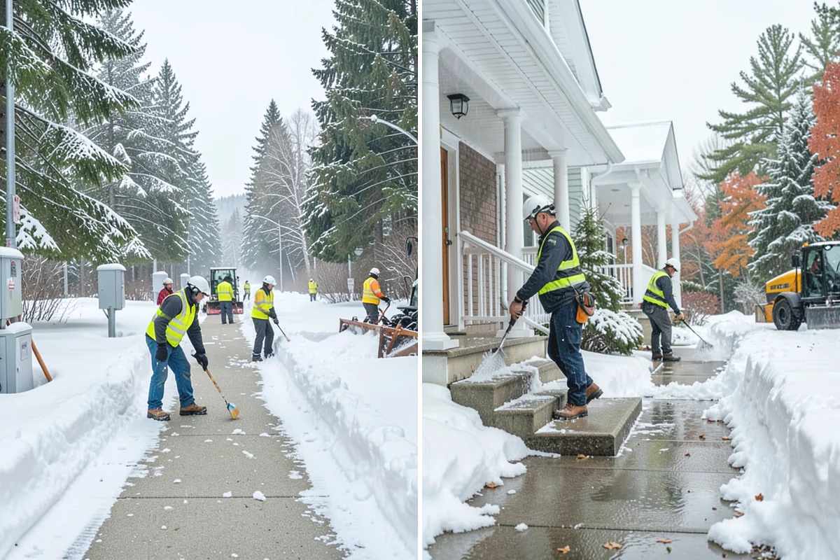 Assisted Living Snow Removal in Skykomish, King County, WA - Map resident paths, entries, ramps, and vehicle routes