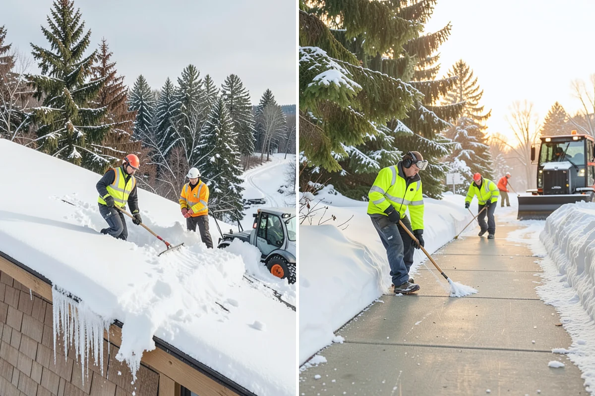 Assisted Living Snow Removal in South Prairie, Pierce County, WA - Map resident paths, entries, ramps, and vehicle routes