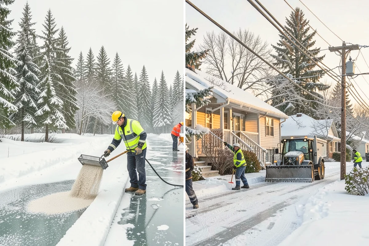 Assisted Living Snow Removal in Stanwood, Snohomish County, WA - Map resident paths, entries, ramps, and vehicle routes