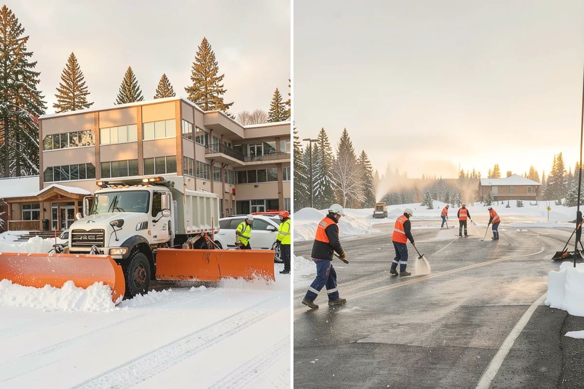 Assisted Living Snow Removal in Steilacoom, Pierce County, WA - Map resident paths, entries, ramps, and vehicle routes