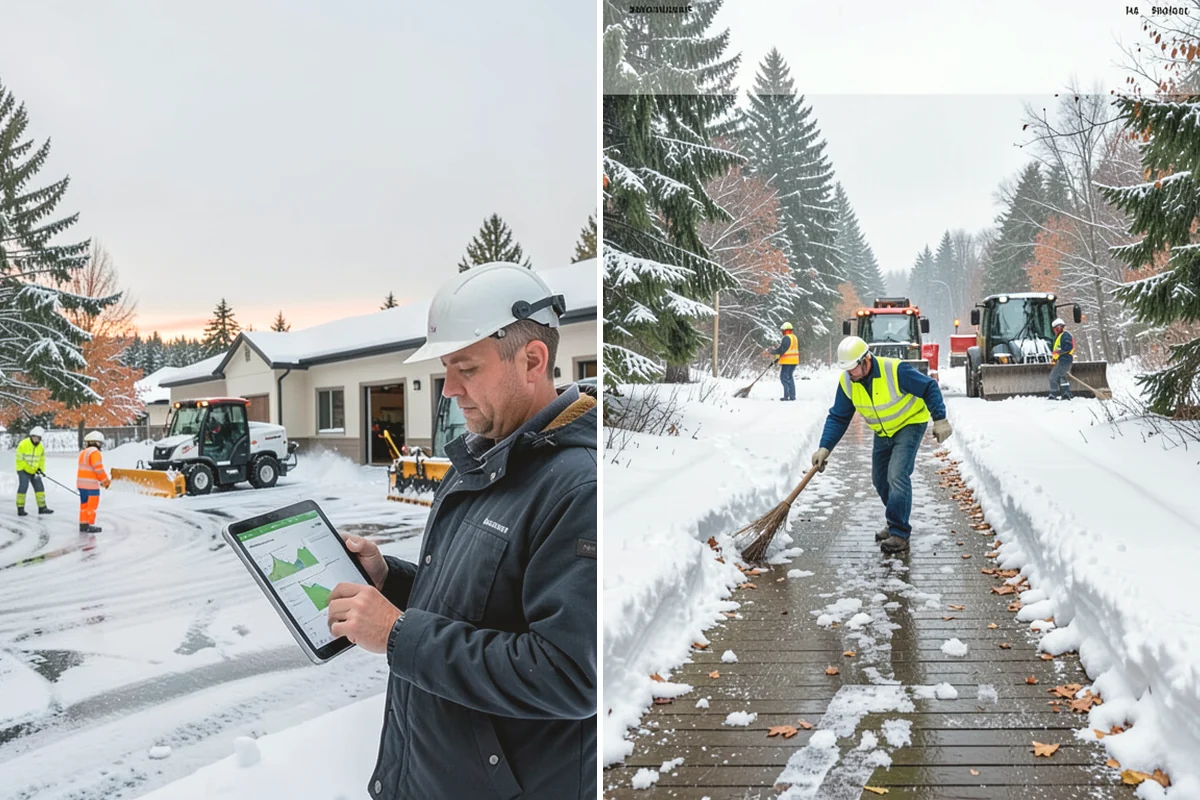 Assisted Living Snow Removal in University Place, Pierce County, WA - Map resident paths, entries, ramps, and vehicle routes