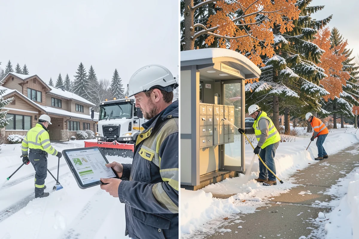 Assisted Living Snow Removal in Wilkeson, Pierce County, WA - Map resident paths, entries, ramps, and vehicle routes