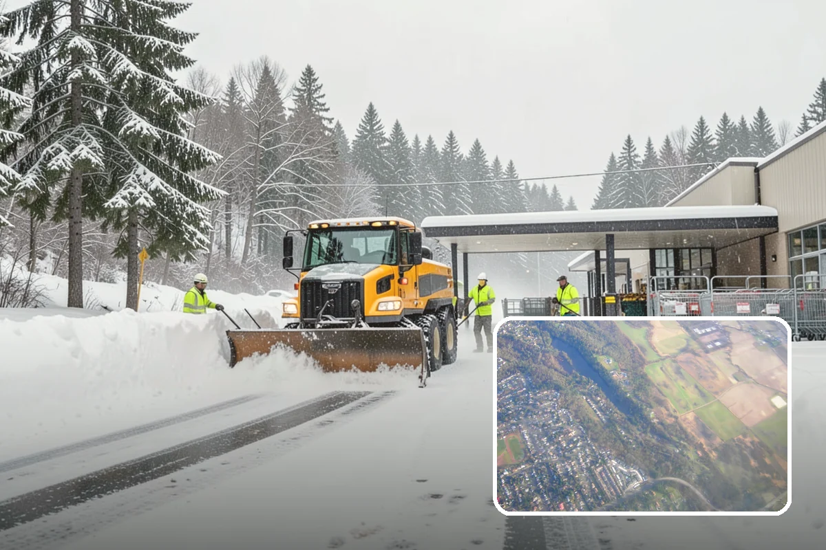ATV Snow Plowing in Algona, King County, WA - Access to narrow drives and tight courtyards