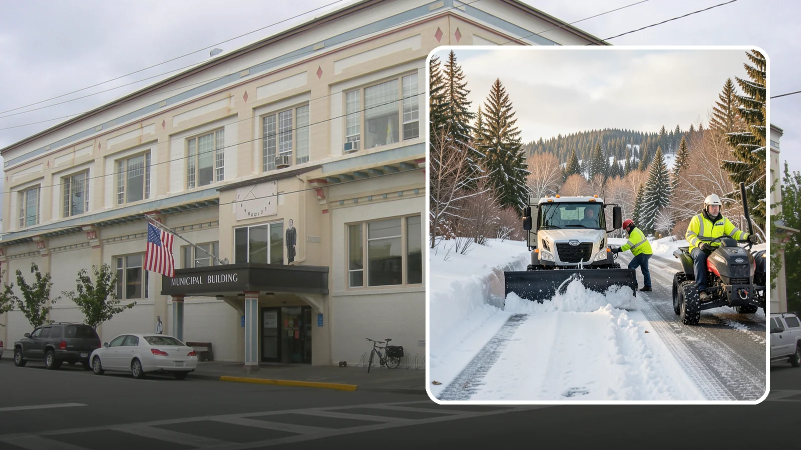 ATV Snow Plowing in Anacortes, Skagit County, WA - Our plow-equipped ATVs clear tight residential drives and pathways that full-size trucks cannot reach.