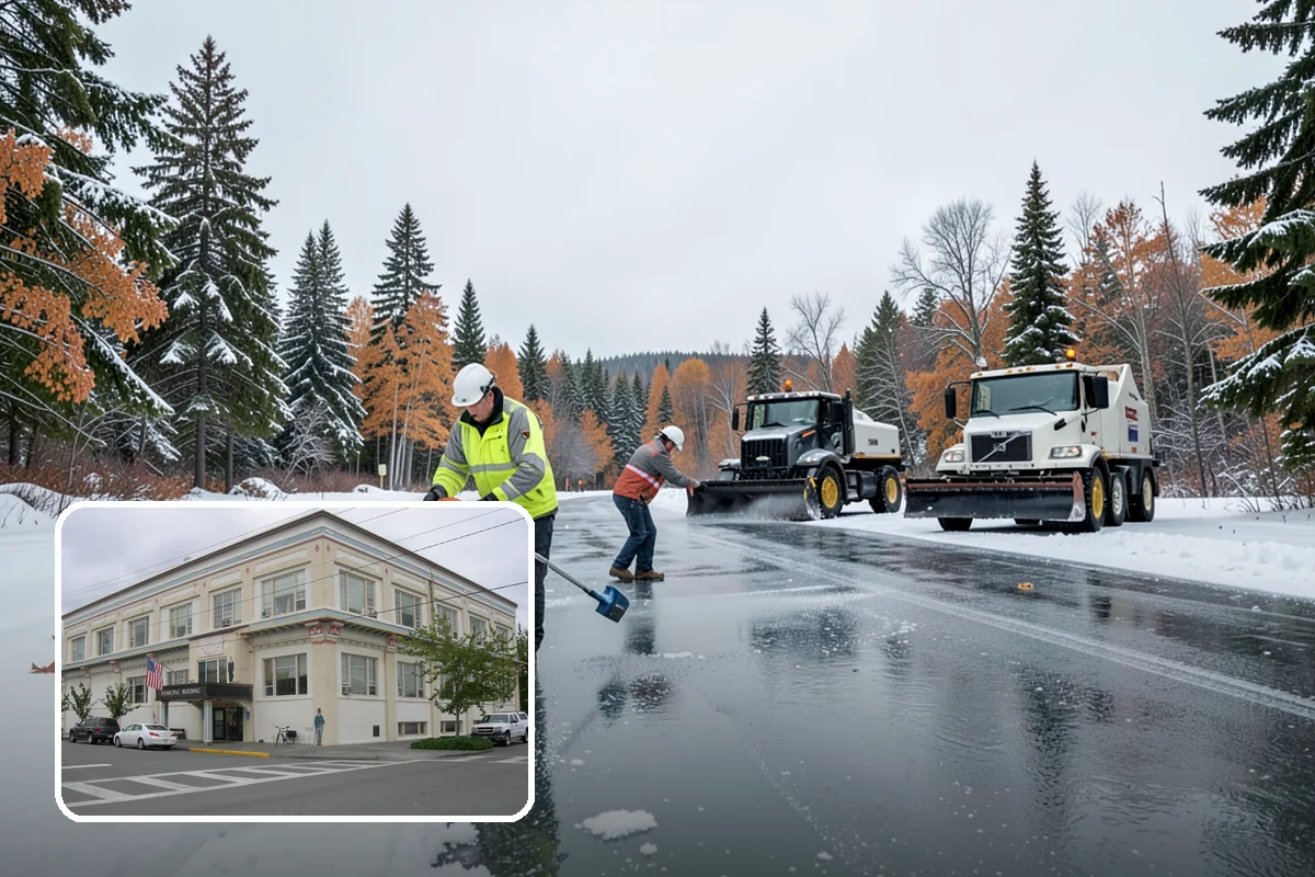 ATV Snow Plowing in Anacortes, Skagit County, WA - Access to narrow drives and tight courtyards