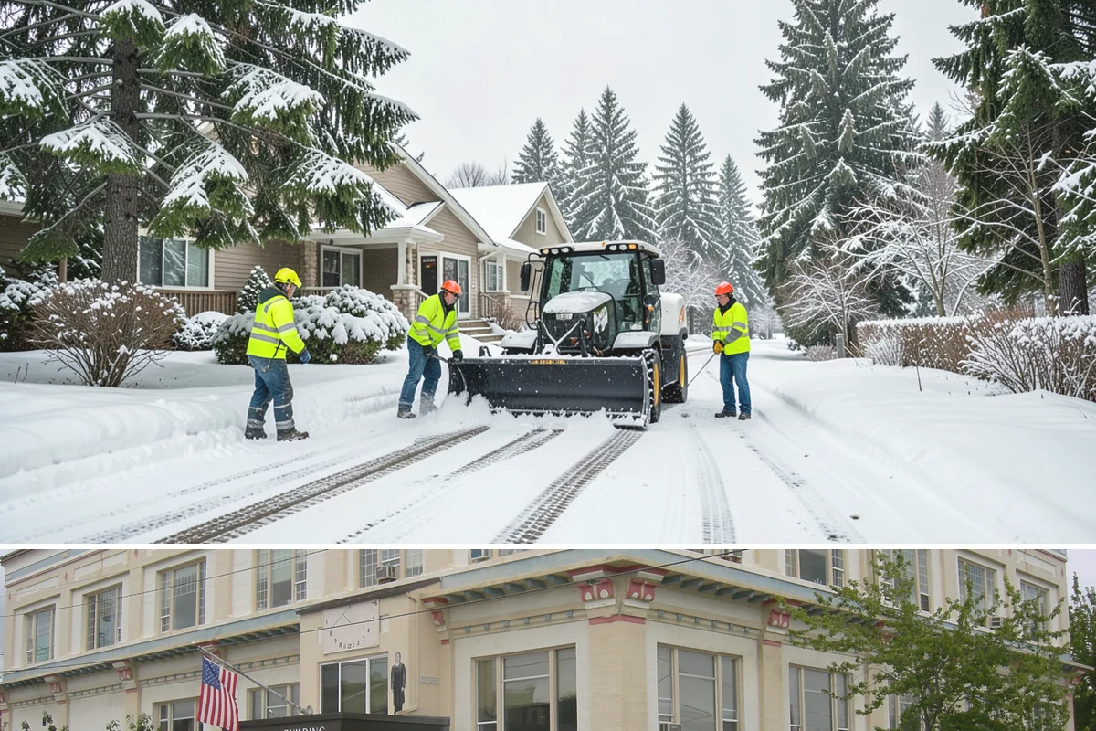 ATV Snow Plowing in Anacortes, Skagit County, WA - ATV plowing is most useful during the residential snow window from December through February.