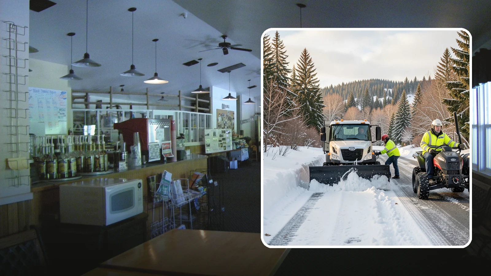 ATV Snow Plowing in Black Diamond, King County, WA - Our plow-equipped ATVs clear tight residential drives and pathways that full-size trucks cannot reach.