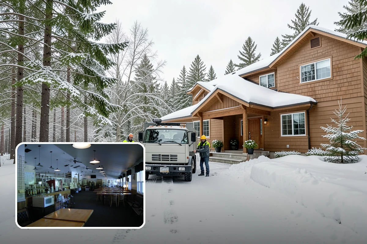 ATV Snow Plowing in Black Diamond, King County, WA - Access to narrow drives and tight courtyards