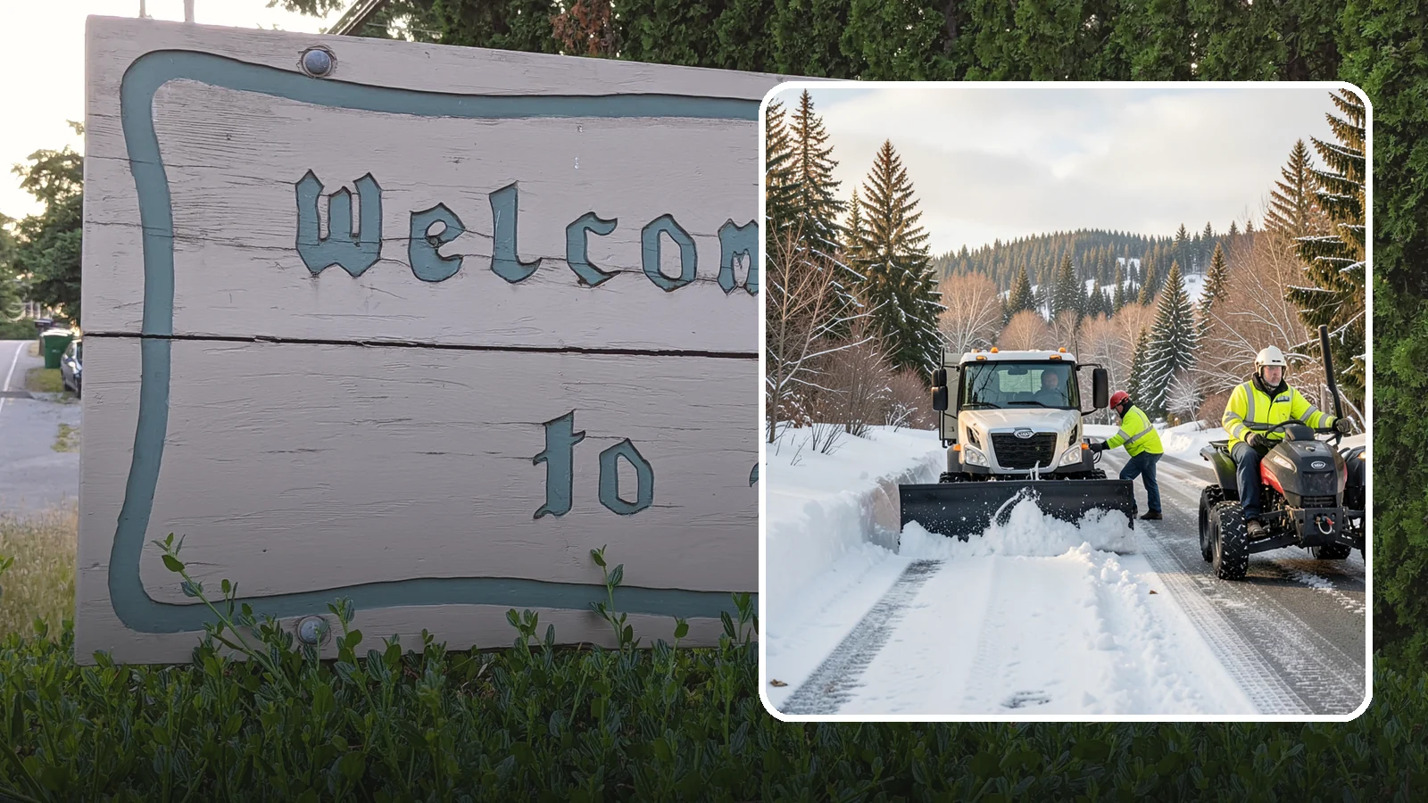 ATV Snow Plowing in Brier, Snohomish County, WA - Our plow-equipped ATVs clear tight residential drives and pathways that full-size trucks cannot reach.