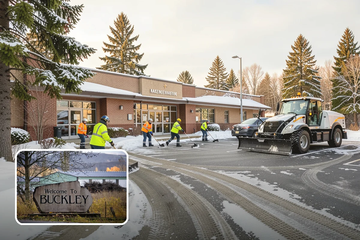 ATV Snow Plowing in Buckley, Pierce County, WA - Access to narrow drives and tight courtyards