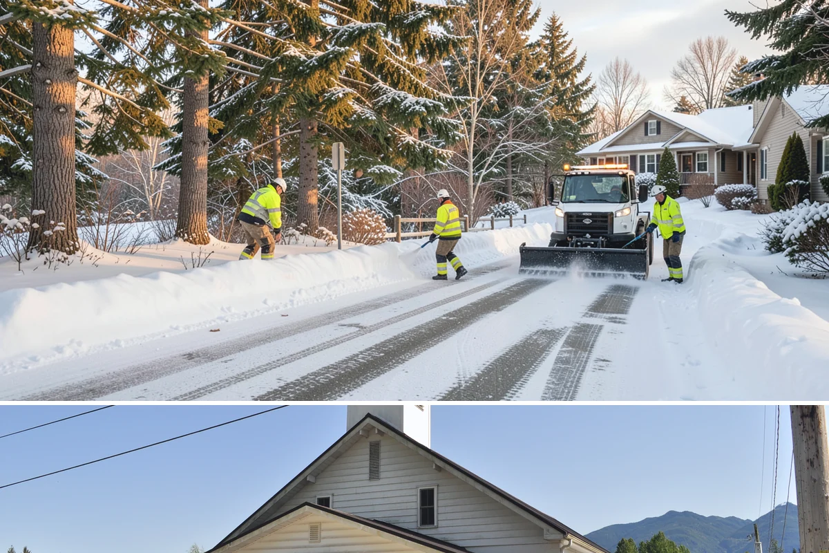 ATV Snow Plowing in Concrete, Skagit County, WA - ATV plowing is most useful during the residential snow window from December through February.