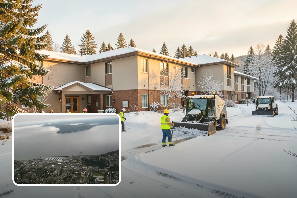 ATV Snow Plowing in Des Moines, King County, WA - Access to narrow drives and tight courtyards