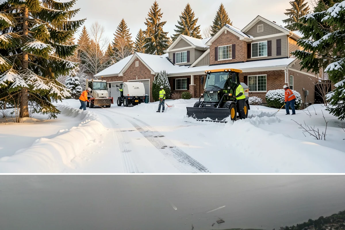 ATV Snow Plowing in Des Moines, King County, WA - ATV plowing is most useful during the residential snow window from December through February.