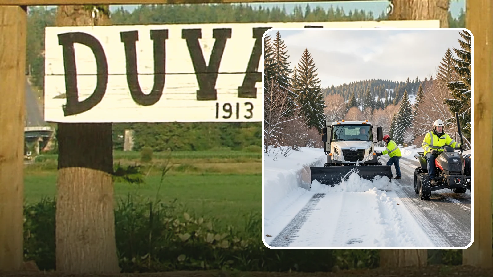 ATV Snow Plowing in Duvall, King County, WA - Our plow-equipped ATVs clear tight residential drives and pathways that full-size trucks cannot reach.