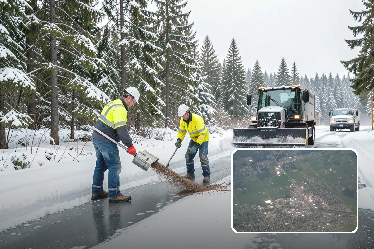 ATV Snow Plowing in Enumclaw, King County, WA - Access to narrow drives and tight courtyards