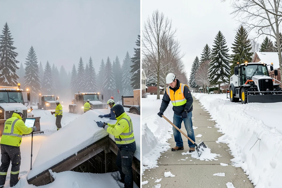 ATV Snow Plowing in Everett, Snohomish County, WA - Evaluate access widths and surface types