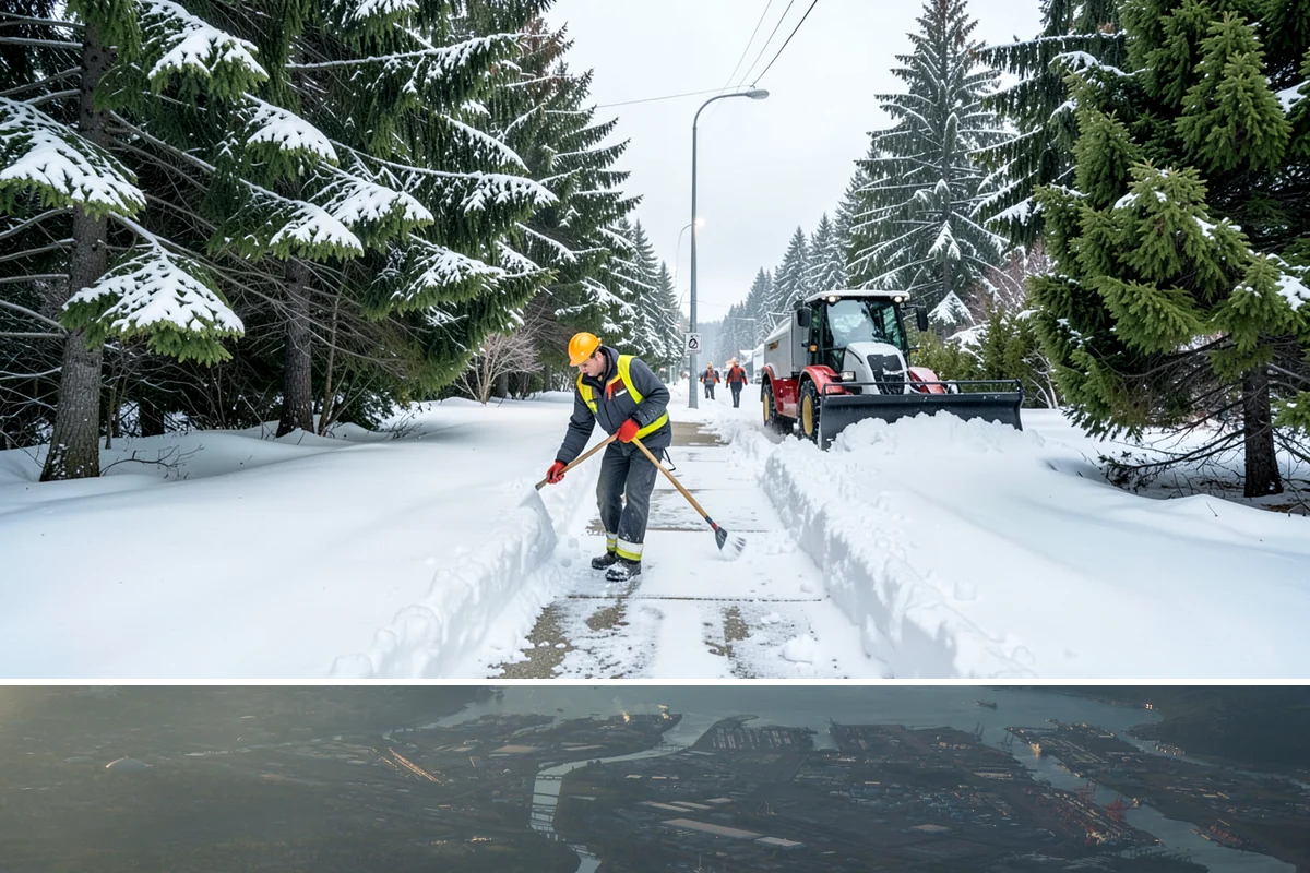 ATV Snow Plowing in Fife, Pierce County, WA - ATV plowing is most useful during the residential snow window from December through February.