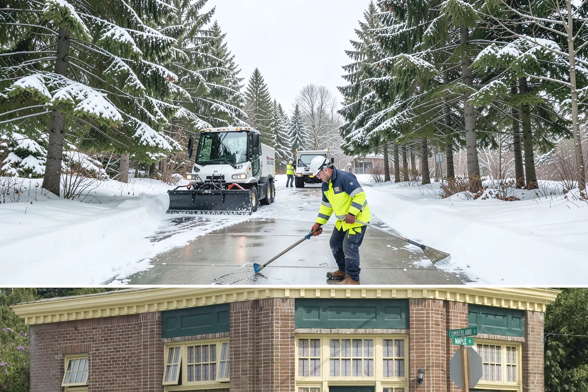 ATV Snow Plowing in Hamilton, Skagit County, WA - ATV plowing is most useful during the residential snow window from December through February.