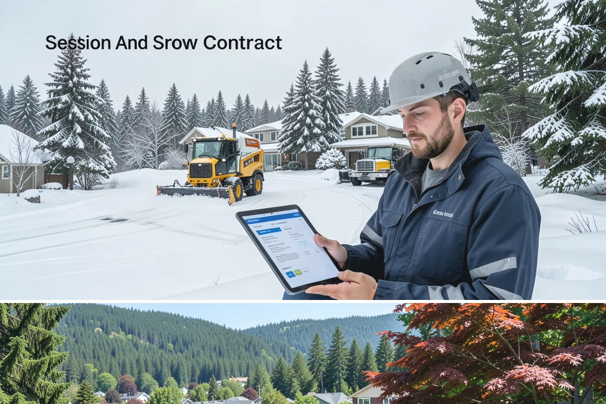 ATV Snow Plowing in Index, Snohomish County, WA - ATV plowing is most useful during the residential snow window from December through February.