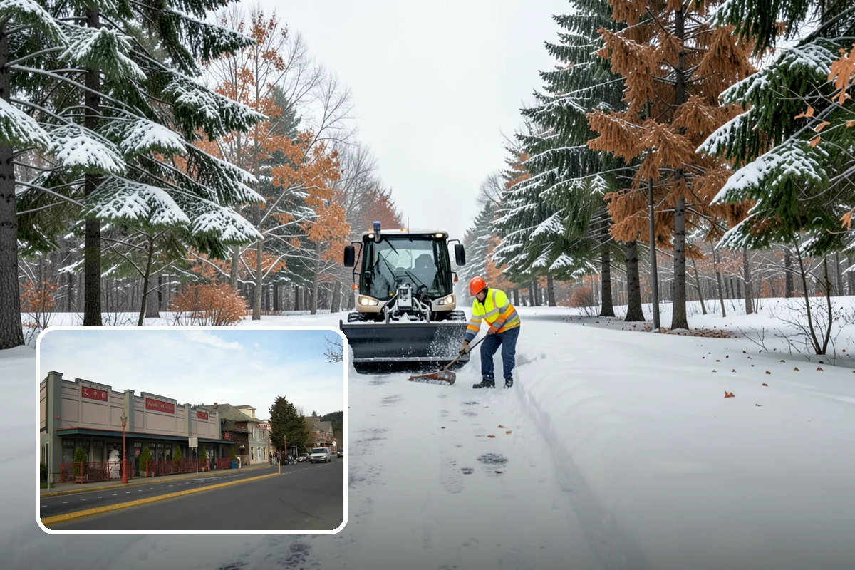 ATV Snow Plowing in Issaquah, King County, WA - Access to narrow drives and tight courtyards