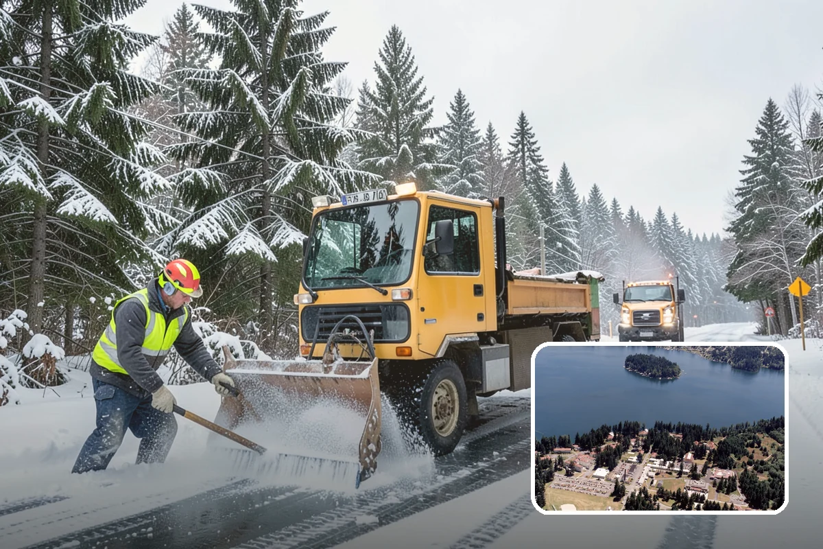 ATV Snow Plowing in Lakewood, Pierce County, WA - Access to narrow drives and tight courtyards