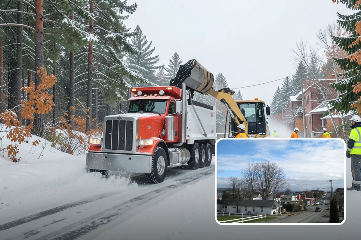 ATV Snow Plowing in Langley, Island County, WA - Access to narrow drives and tight courtyards