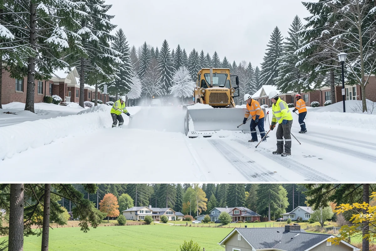 ATV Snow Plowing in Lyman, Skagit County, WA - ATV plowing is most useful during the residential snow window from December through February.