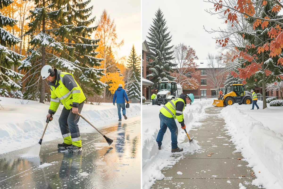 ATV Snow Plowing in Lynnwood, Snohomish County, WA - Evaluate access widths and surface types