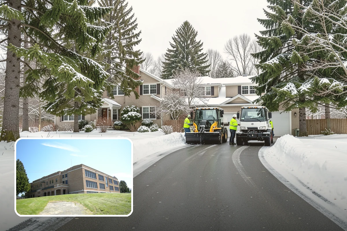 ATV Snow Plowing in Maple Valley, King County, WA - Access to narrow drives and tight courtyards