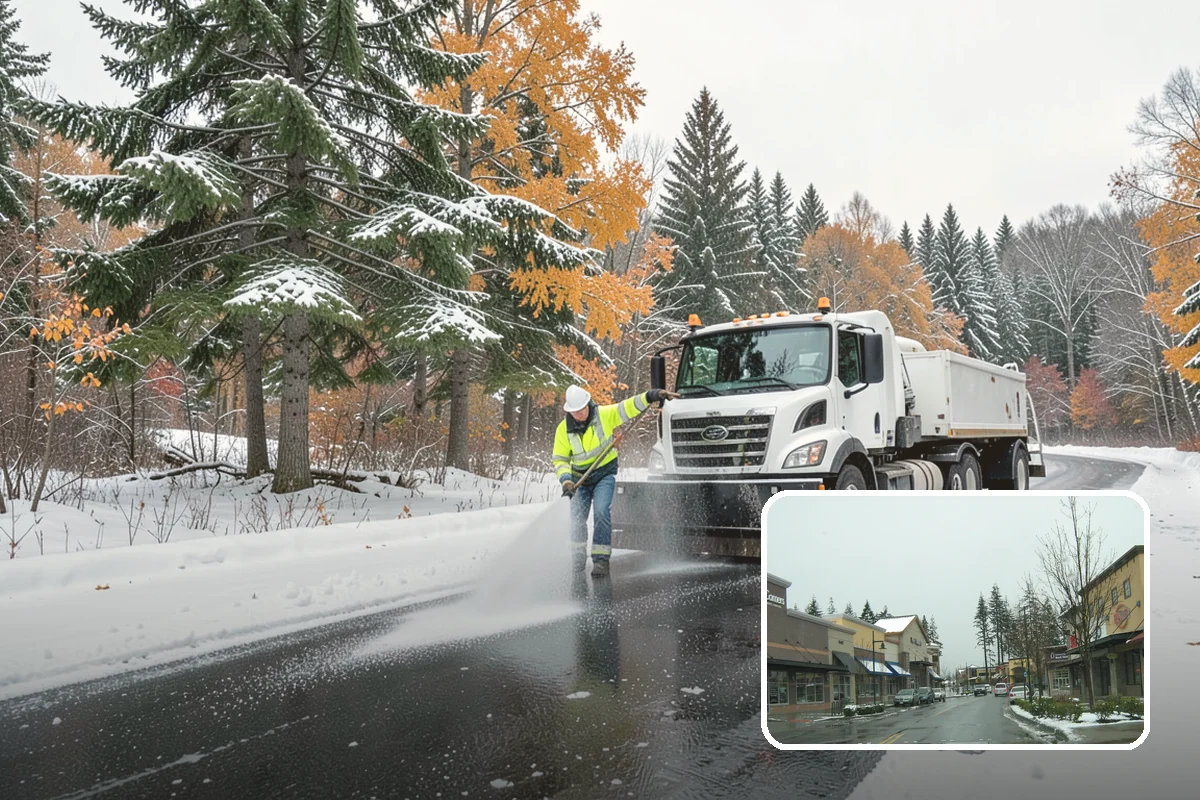 ATV Snow Plowing in Mill Creek, Snohomish County, WA - Access to narrow drives and tight courtyards