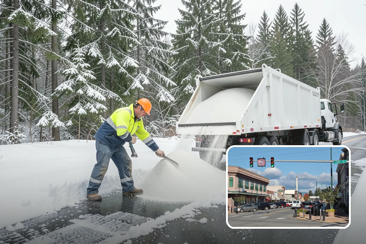 ATV Snow Plowing in Monroe, Snohomish County, WA - Access to narrow drives and tight courtyards