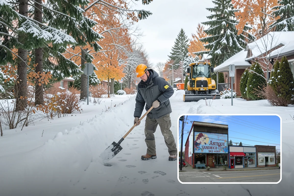 ATV Snow Plowing in Ruston, Pierce County, WA - Access to narrow drives and tight courtyards