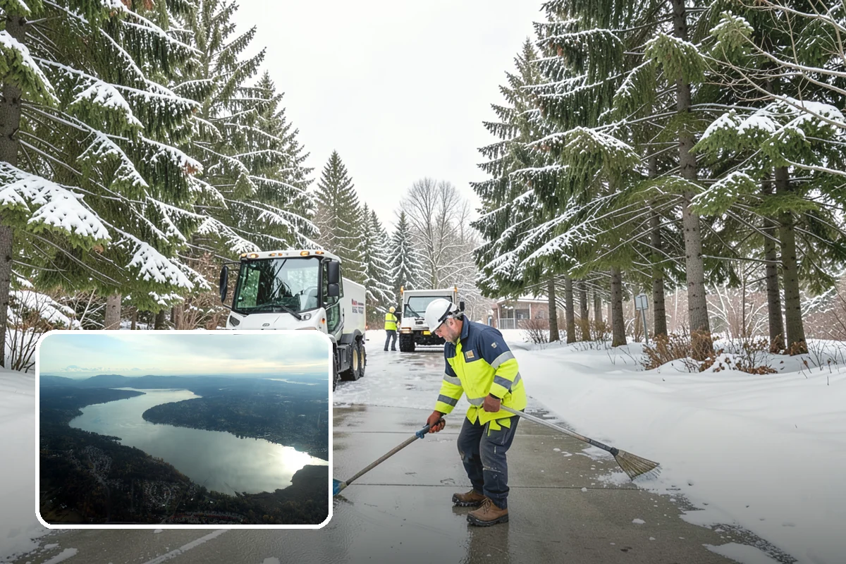 ATV Snow Plowing in Sammamish, King County, WA - Access to narrow drives and tight courtyards