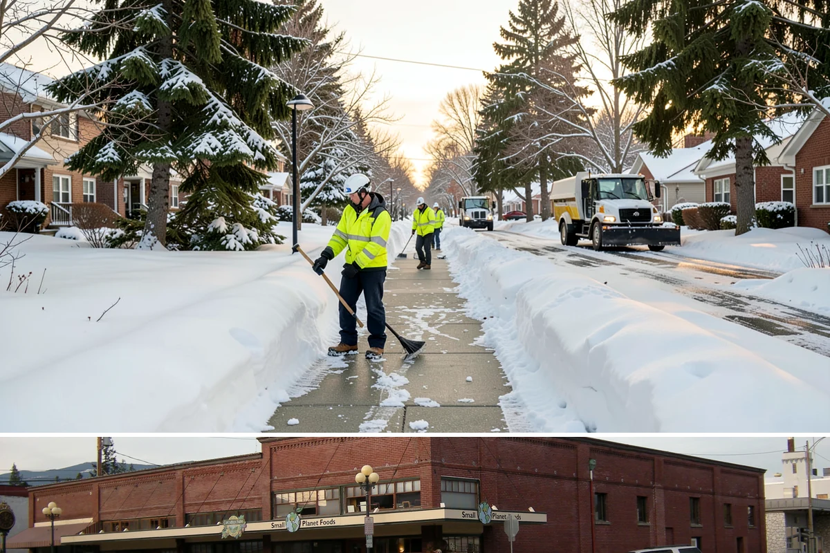 ATV Snow Plowing in Sedro-Woolley, Skagit County, WA - ATV plowing is most useful during the residential snow window from December through February.