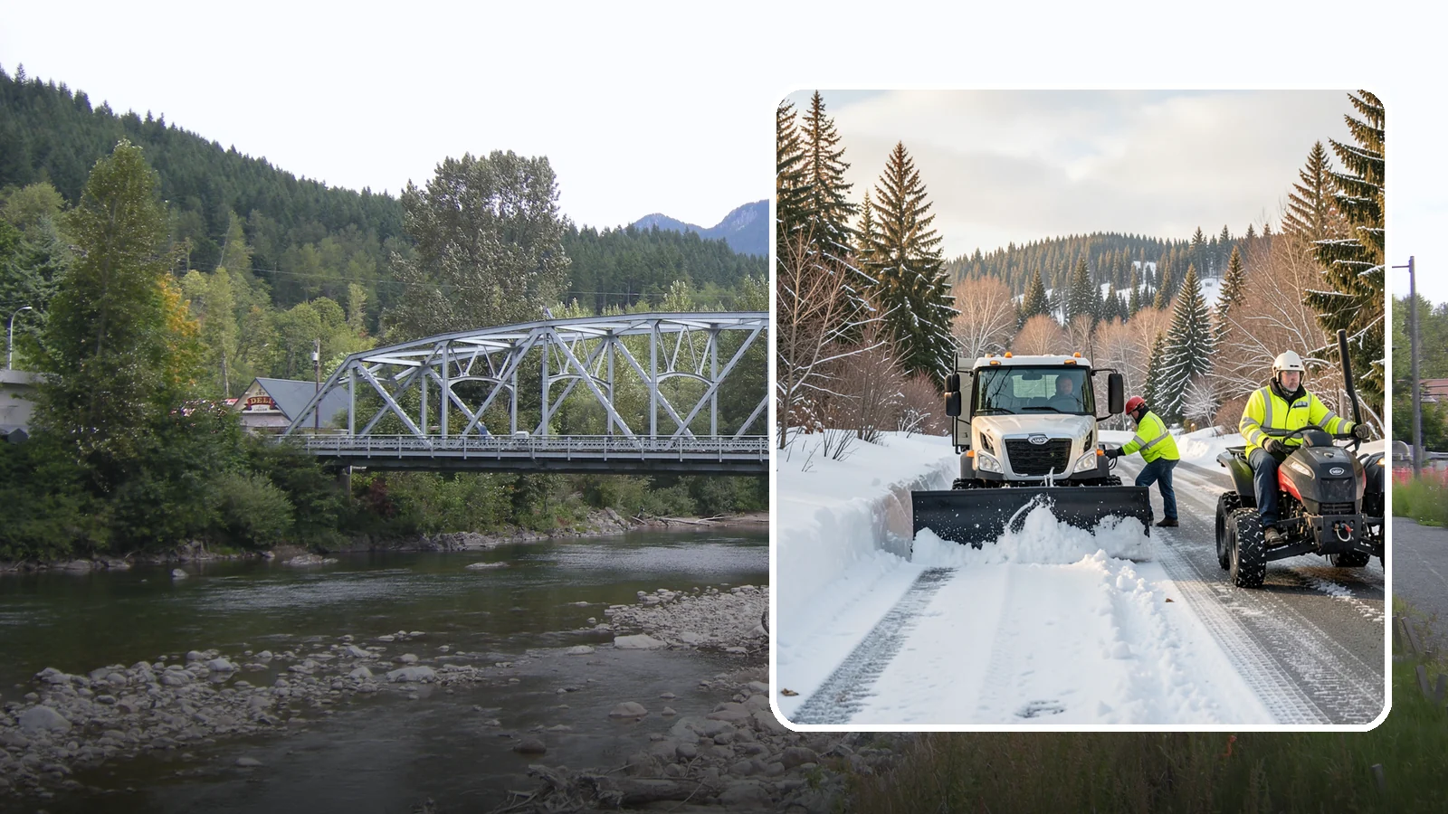 ATV Snow Plowing in Skykomish, King County, WA - Our plow-equipped ATVs clear tight residential drives and pathways that full-size trucks cannot reach.