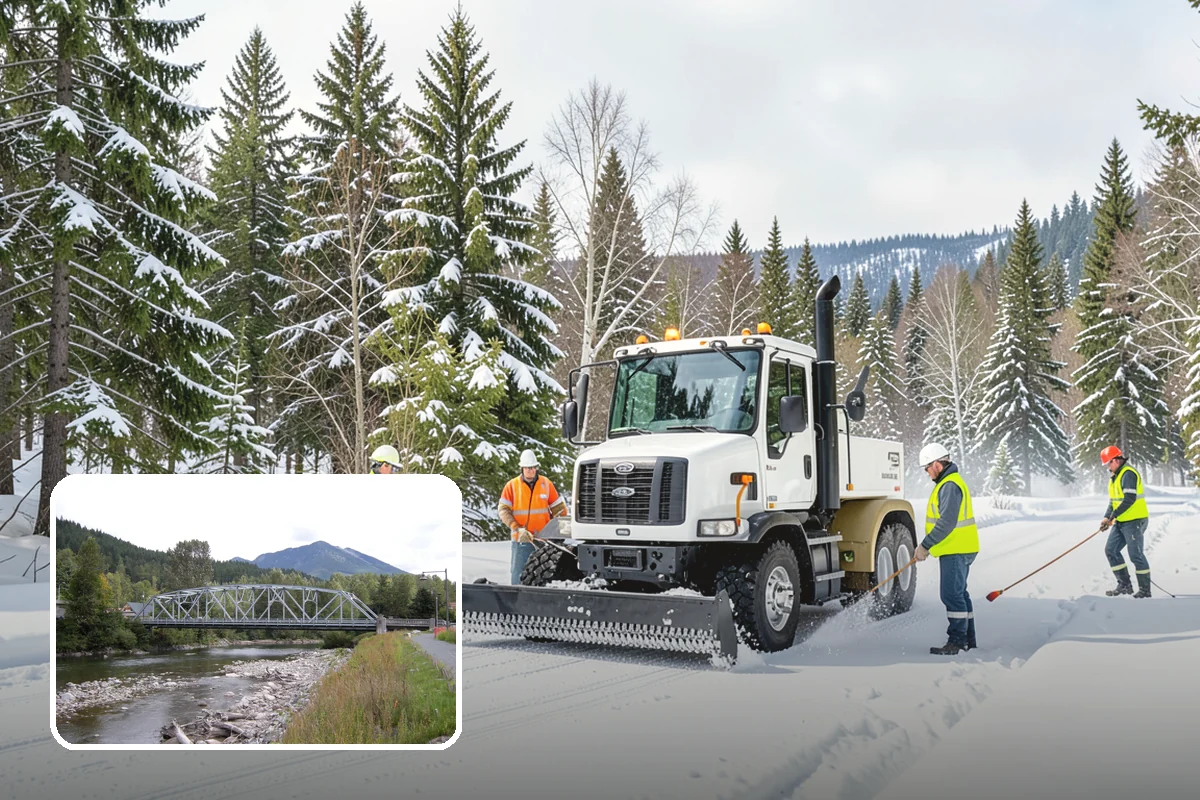 ATV Snow Plowing in Skykomish, King County, WA - Access to narrow drives and tight courtyards