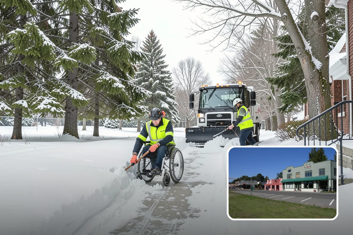 ATV Snow Plowing in Snoqualmie, King County, WA - Access to narrow drives and tight courtyards